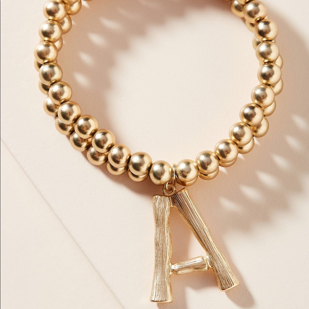 Anthropologie ‘A’ Bauble Bracelets